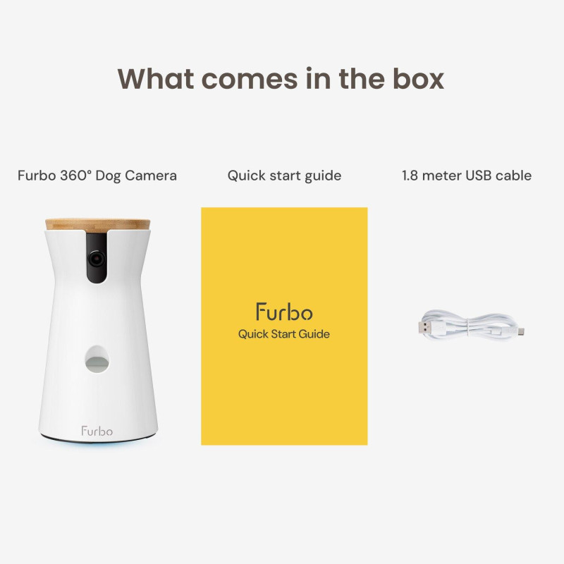 Furbo 360° Dog Camera with Treat Tossing & Two-Way Audio