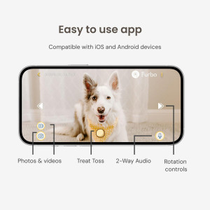 Furbo 360° Dog Camera with Treat Tossing & Two-Way Audio