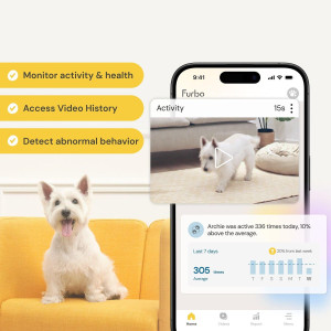 Furbo 360° Dog Camera with Treat Tossing & Two-Way Audio