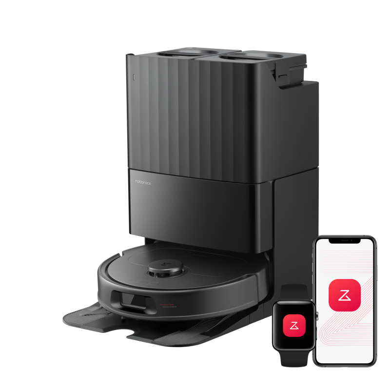 Roborock QV 35S Robot Vacuum & Mop with Multifunctional Dock – Black/White