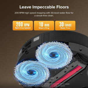 Roborock QV 35S Robot Vacuum & Mop with Multifunctional Dock – Black/White
