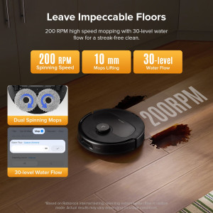 Roborock QV 35S Robot Vacuum & Mop with Multifunctional Dock – Black/White